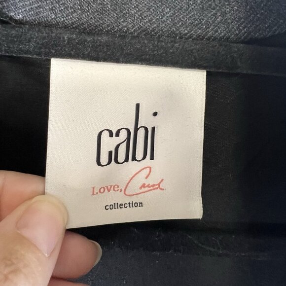 CAbi 3184 Mesh Back Jacket in Heather Gray Stretch Ponte Twill Coat M $189 - Picture 6 of 12